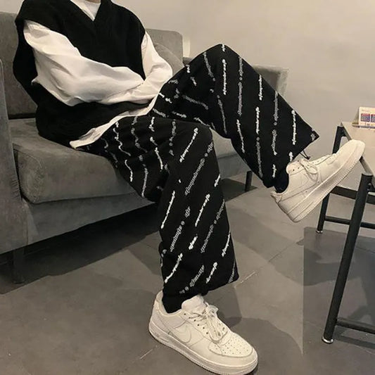 Streetwear Wide leg Oversize Casual Joggers Sport