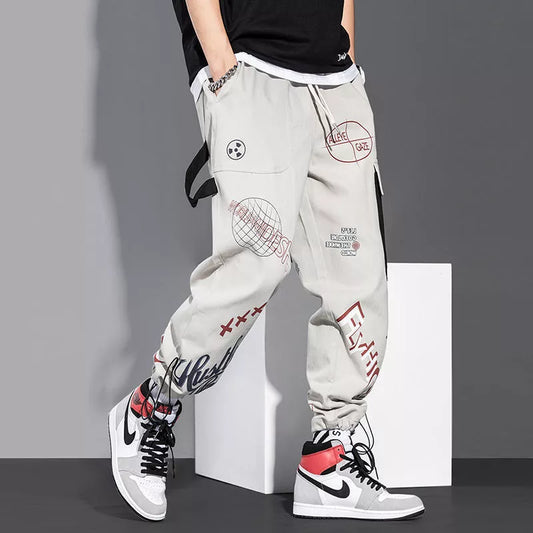 Streetwear Joggers Sweatpants Print Cargo Techwear