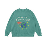 Lucky Me I See the World Graphic Hoodie - Streetwear Style