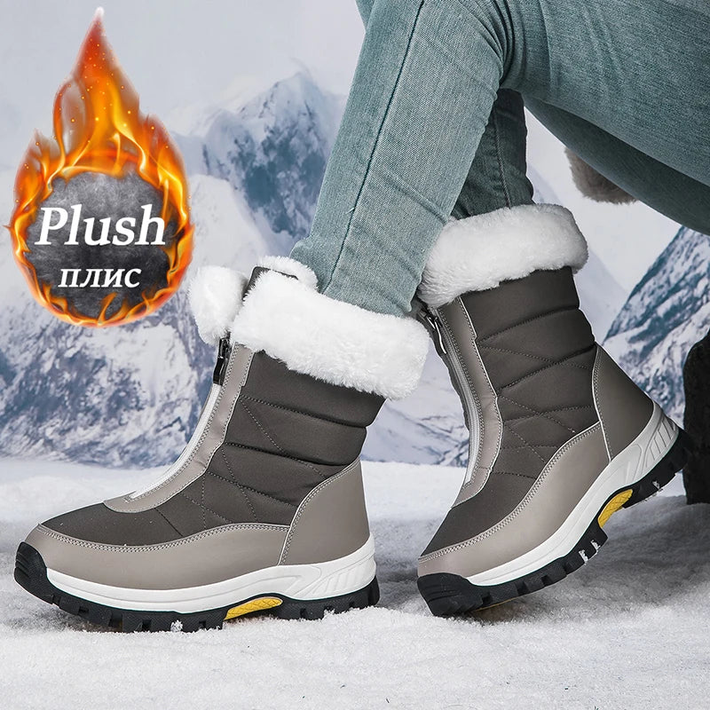 Women's Winter Waterproof Snow Boots Outdoors