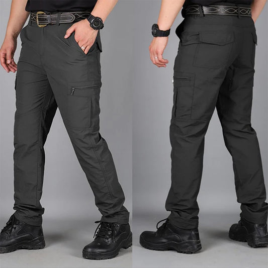 Ripstop Fabric Cargo Pants Waterproof Multi-pockets Outdoor Hiking