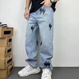 Baggy Jeans High Hip Hop Straight Leg Pants Y2k