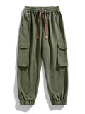 Streetwear Washed Casual Baggy Pants Loose Trousers Male