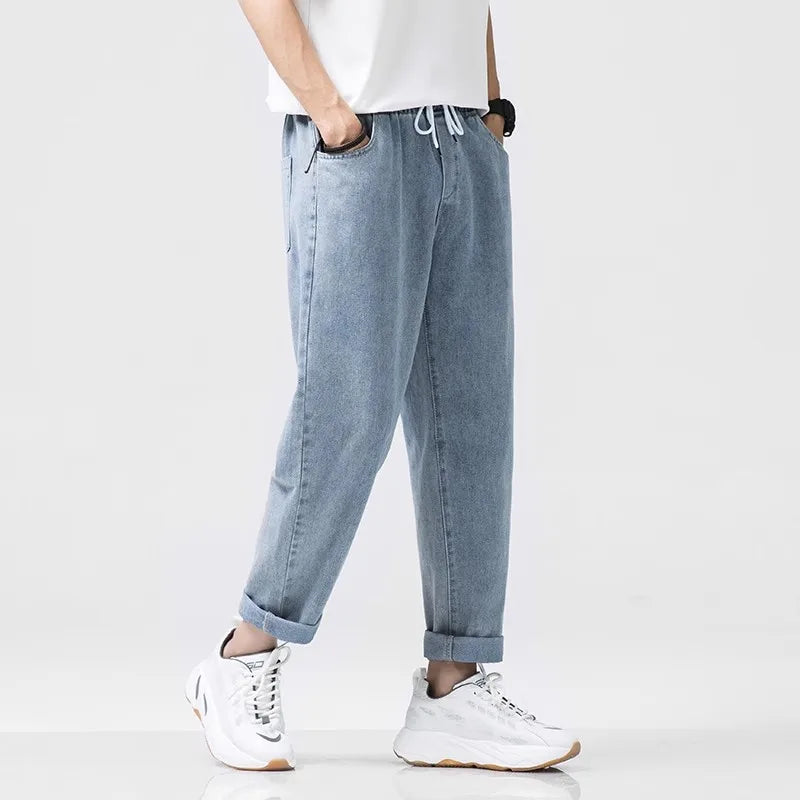 Jeans Wide Leg Cargo Streetwea Fashion Loose Straight