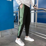 Spring And Autumn Men's Pants Slim Split