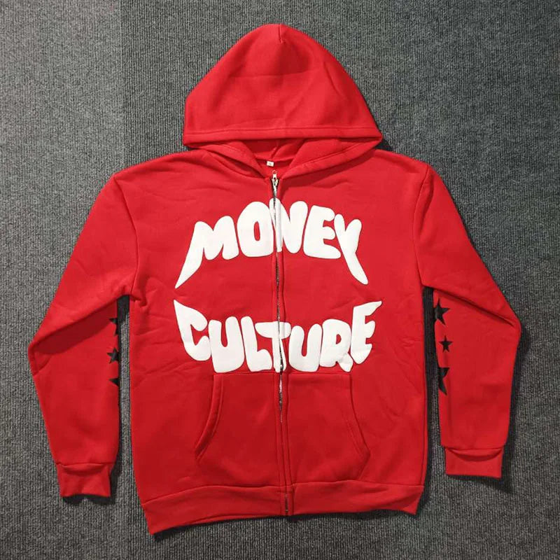 Women Y2K Hip Hop Letter Graphic Hoodie