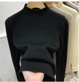 Turtleneck Winter Sweater Women Elegant Thicken