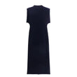 Women's European American Goose Velvet Cushion Midi Dress