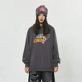 Women Funny Candy Print Hoodie Oversize Harajuku