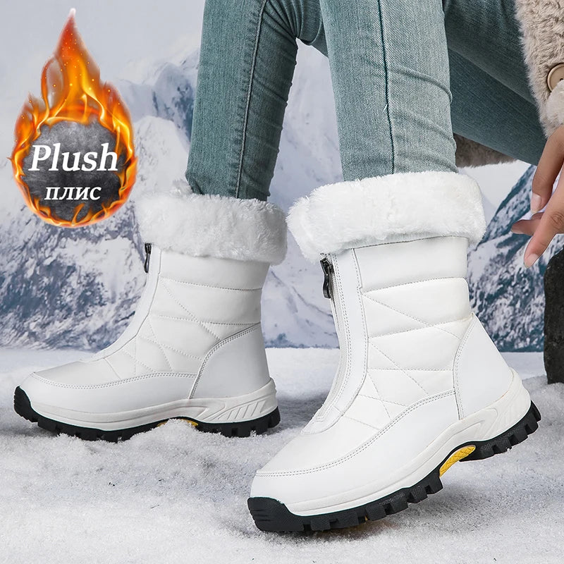 Women's Winter Waterproof Snow Boots Outdoors