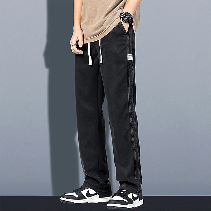 2024 Spring/Summer Men's Jeans Thin Loose Straight Leg