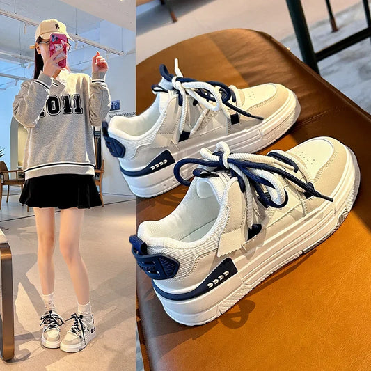 Women Summer Korean Version All Match Shoes Thick Sneakers