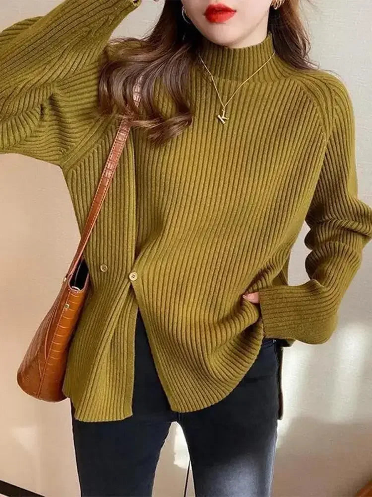 2024 Women Sweater Turtlneck Autumn Winter