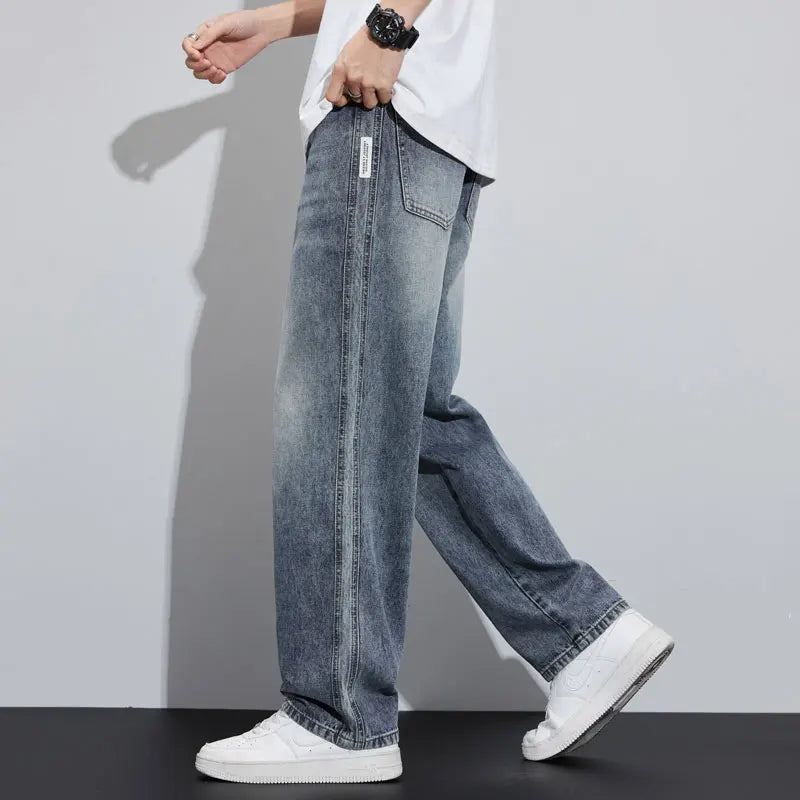 Wide Leg Trendy Denim Street Wear Autumn