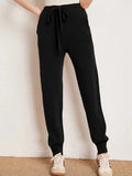 Wool Knitted Trousers Casual Sweatpants Korean