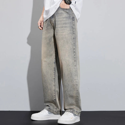 Men's Loose Wide Leg Trendy Versatile Pants Straight