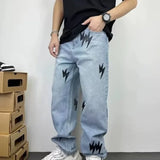 Baggy Jeans High Hip Hop Straight Leg Pants Y2k