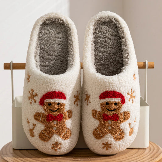 Women Christmas Man Winter Slippers