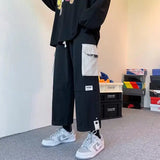 Wide Leg Cargo Pants Streetwear Baggy Cool Pants Men Sweatpants