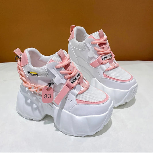 Fashion Sneakers With Heightening Effect For Women