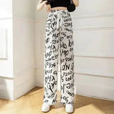 Wide Leg Pants for Women Spring Loose Straight High