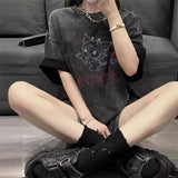 Gothic Harajuku Ullzang Anime T-shirt Cute Cartoon Y2K