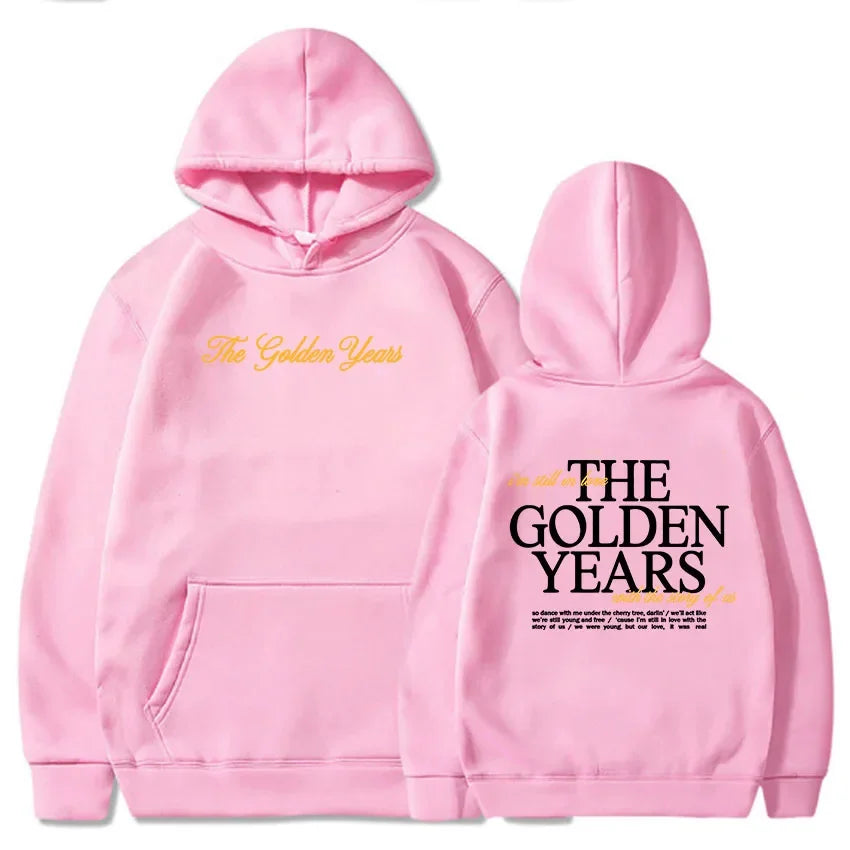 The Golden Years Tour Graphic Letter Print Hoodie