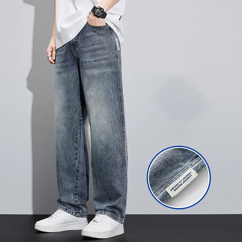 Wide Leg Trendy Denim Street Wear Autumn