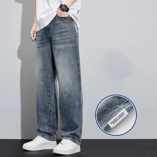 Wide Leg Trendy Denim Street Wear Autumn