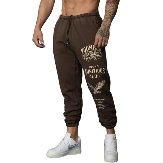 Sweatpants Gym Fitness Training Trousers Male Casual Fashion Print