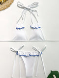 2024 Cross String Triangle Two Piece Swimsuit