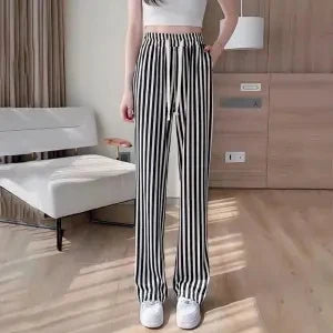 Wide Leg Pants for Women Spring Loose Straight High