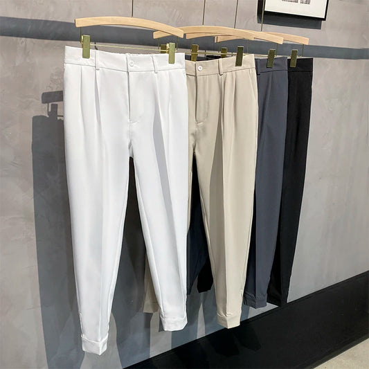 Elevate Your Style with Elastic Waist Pleated Pants