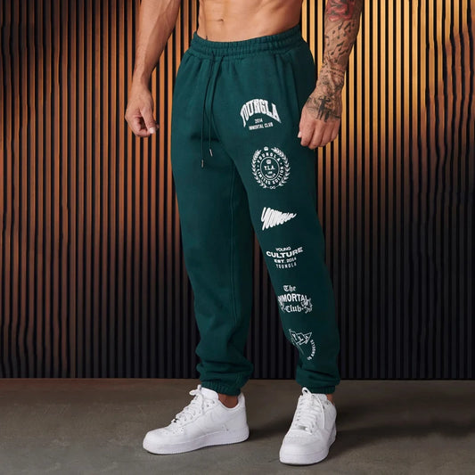 American Style Men's Clothing Gym Sports Fitness Cotton Casual