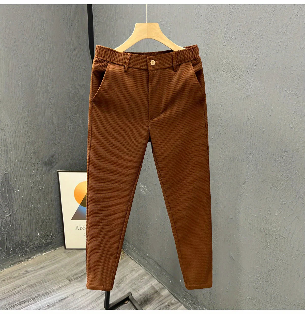 Elevate Your Style: 2024 Men's Slim Fit Pants with Leisurely Zipper Pockets