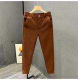 Elevate Your Style: 2024 Men's Slim Fit Pants with Leisurely Zipper Pockets