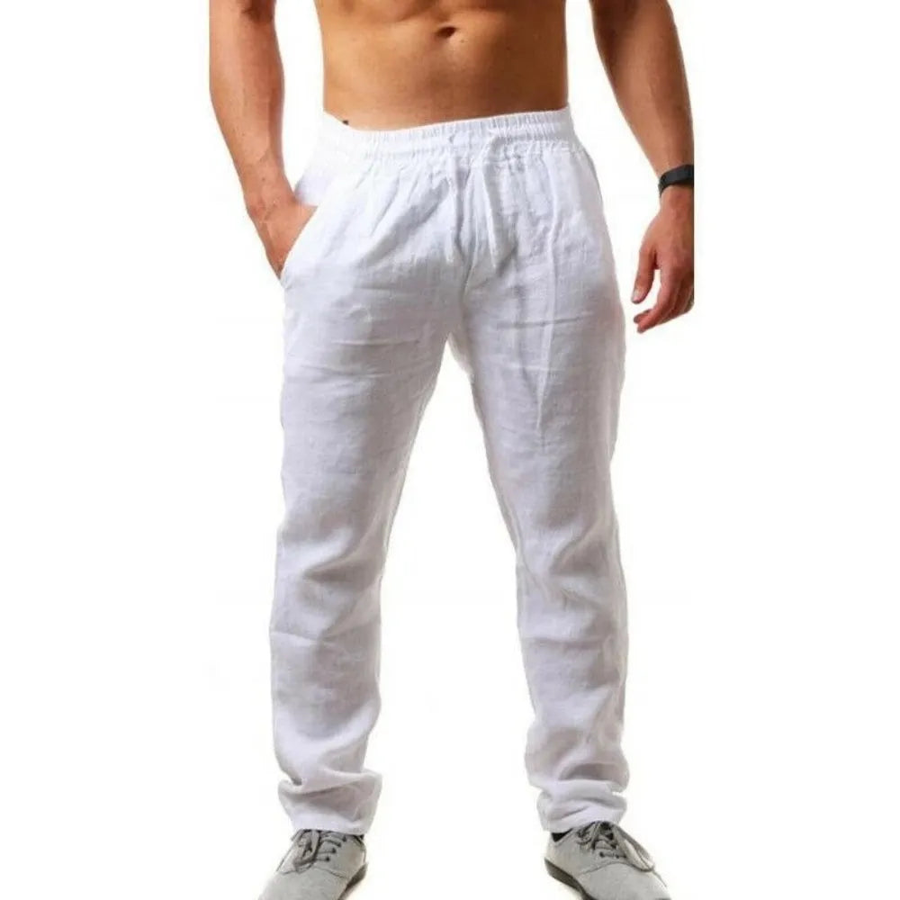 Men's Breathable Cotton Linen Pants