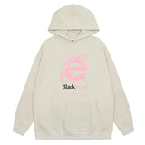 Men Y2K Letter Print Hoodie Oversize Hip Hop Sweatshirt