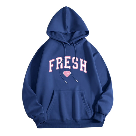 American Vintage Fresh Love Letter Print Hoodie