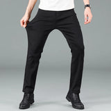 Men's pure jeans Korean trendy straight fit pants