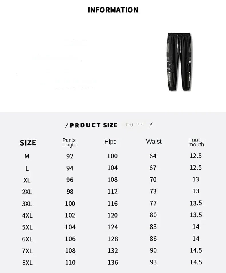 Pants Loose Casual Leggings Men's Spring Patchwork