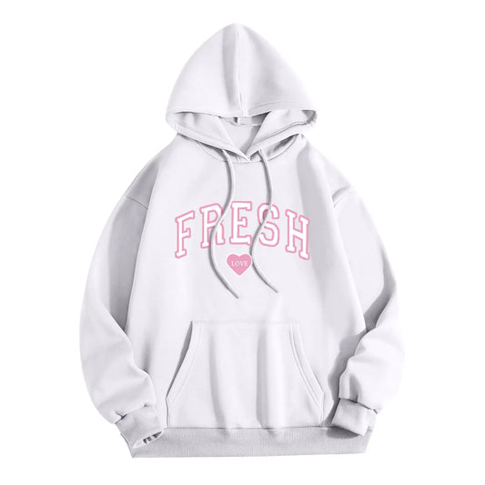 American Vintage Fresh Love Letter Print Hoodie