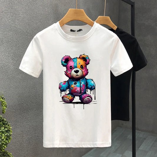 Colours Bear Print Men's Summer T-Shirt