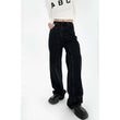 Womens Jeans High Waist Vintage Straight Pants Streetwear