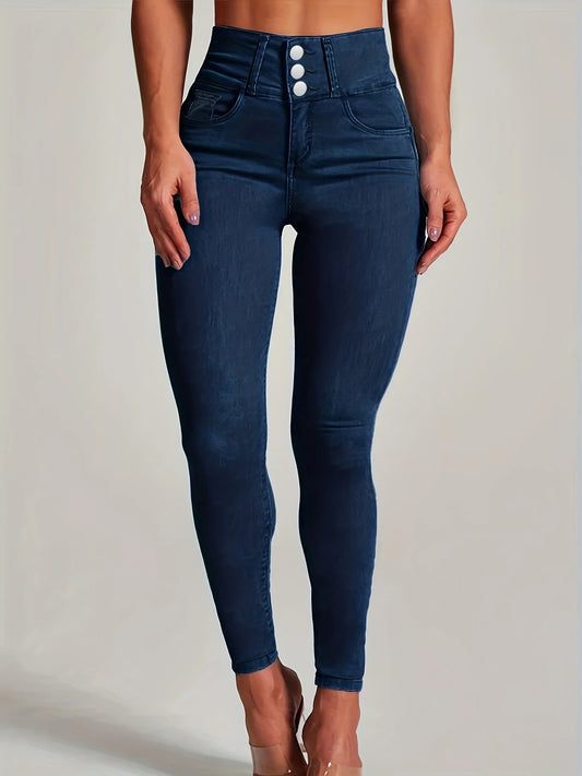 Women's High Waist Tight Fit Denim Jeans