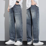 Wide Leg Trendy Denim Street Wear Autumn