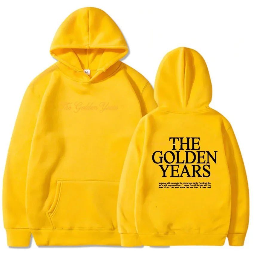 The Golden Years Tour Graphic Letter Print Hoodie