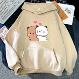 Panda Bubu and Dudu Plus Size Hoodie Kawaii Harajuku Print