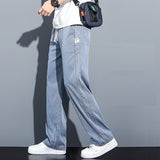 2024 Spring/Summer Men's Jeans Thin Loose Straight Leg