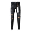 Fashion 2024 Jeans High Street Patch Retro Straight Leg Jeans